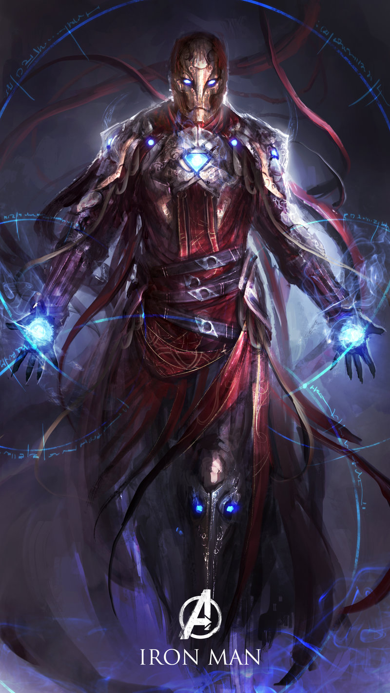 Illustration for article titled The Avengers reimagined as dark fantasy characters is scary great